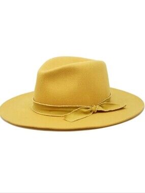 Olive & Pique Wool Felt  Wide Brim Floppy Panama Hat
